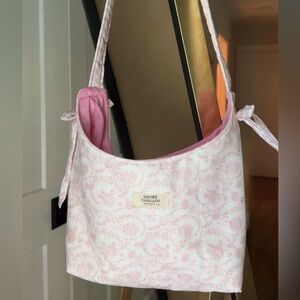 Pink Floral Shoulder Bag